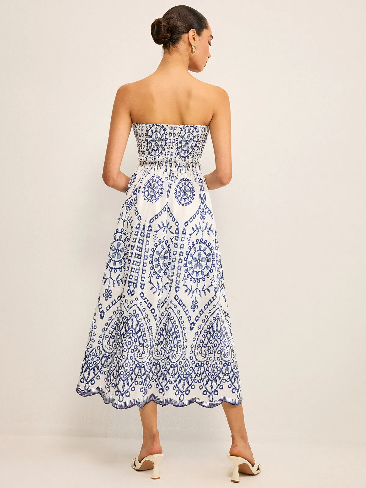 Strapless Boho Maxi Dress sold by COMMENSE product image thumbnail 3