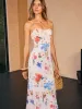 Semi-Sheer Floral Print Slip Maxi Dress sold by COMMENSE