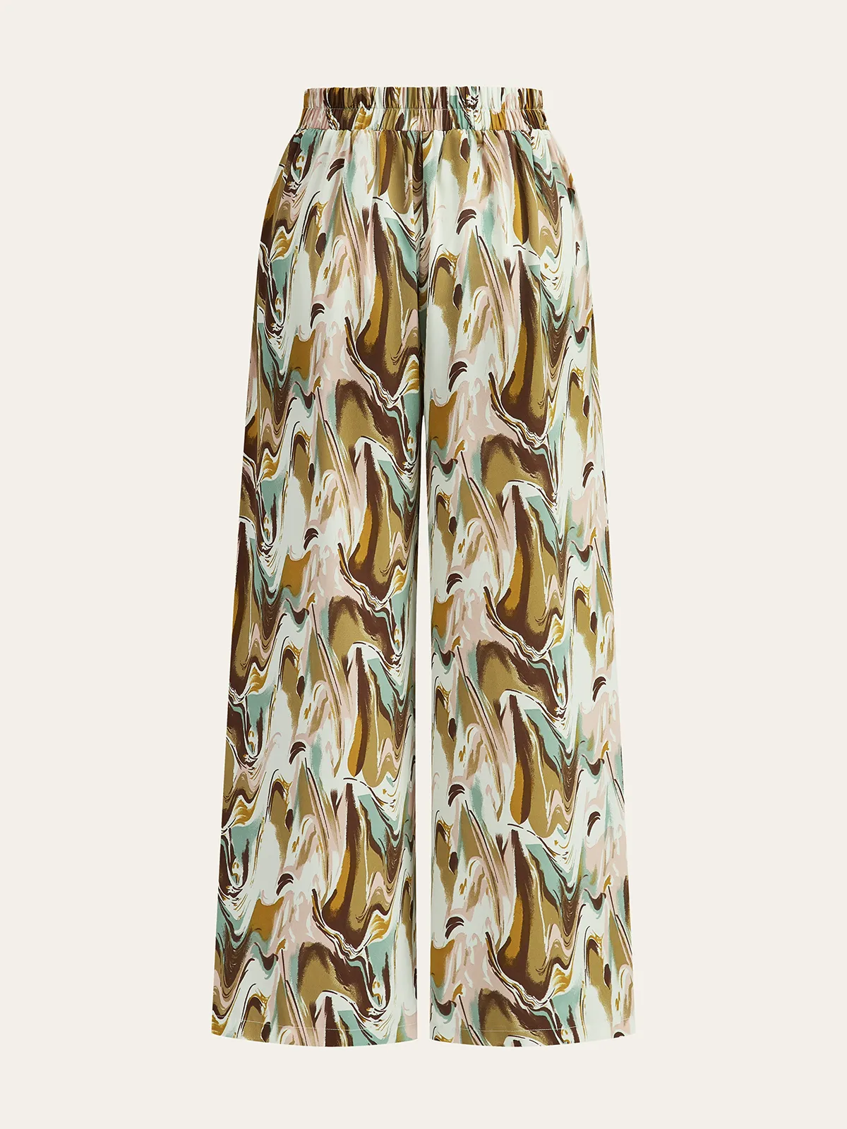 Abstract Print Wide-Leg Pants sold by COMMENSE product image thumbnail 2