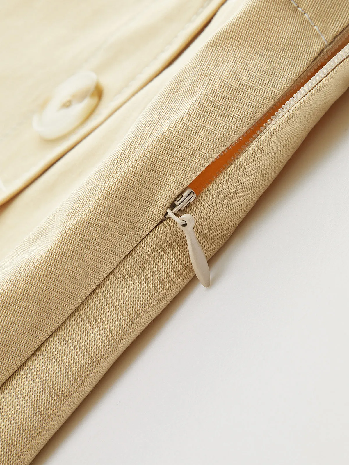 High-Waisted Button -Detail Wide-Leg Shorts sold by COMMENSE product image thumbnail 5