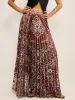 Boho Pleated Maxi Skir sold by COMMENSE