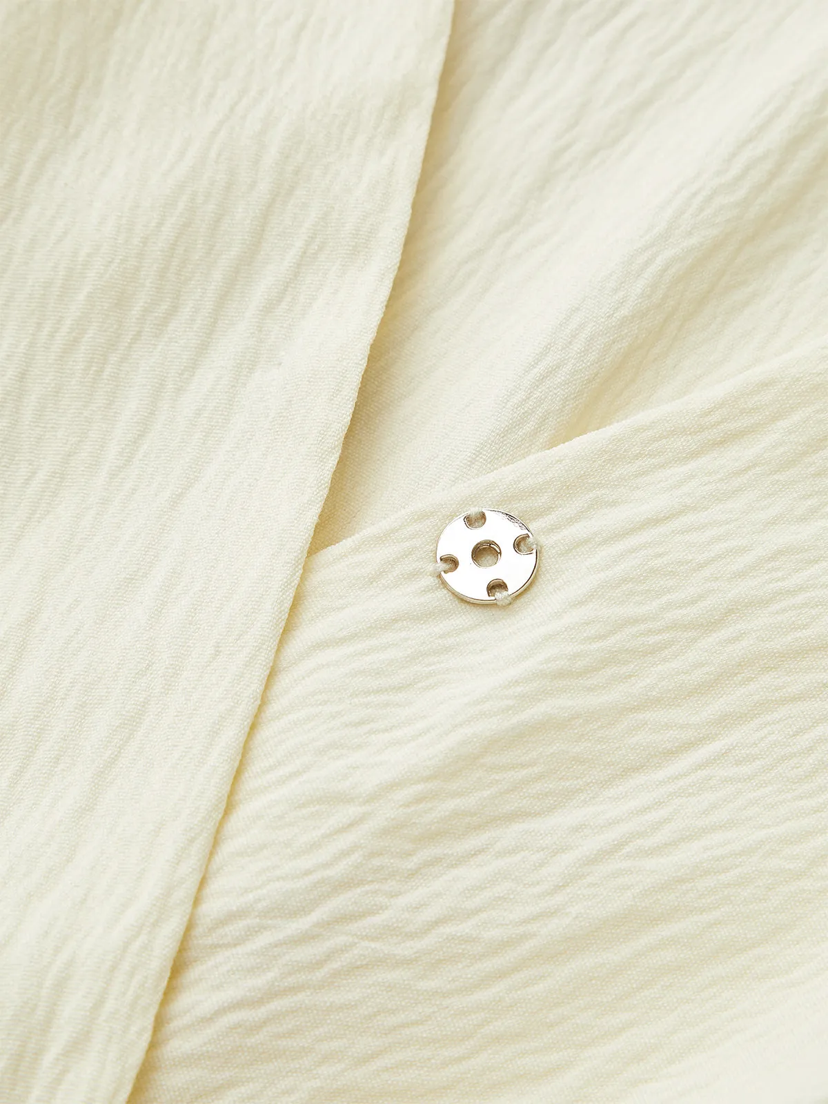 Ruched Short Sleeve Collared Top sold by COMMENSE product image thumbnail 4