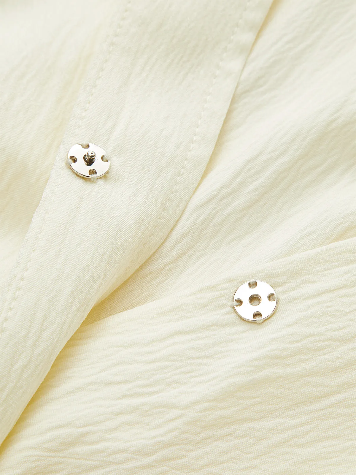 Ruched Short Sleeve Collared Top sold by COMMENSE product image thumbnail 3