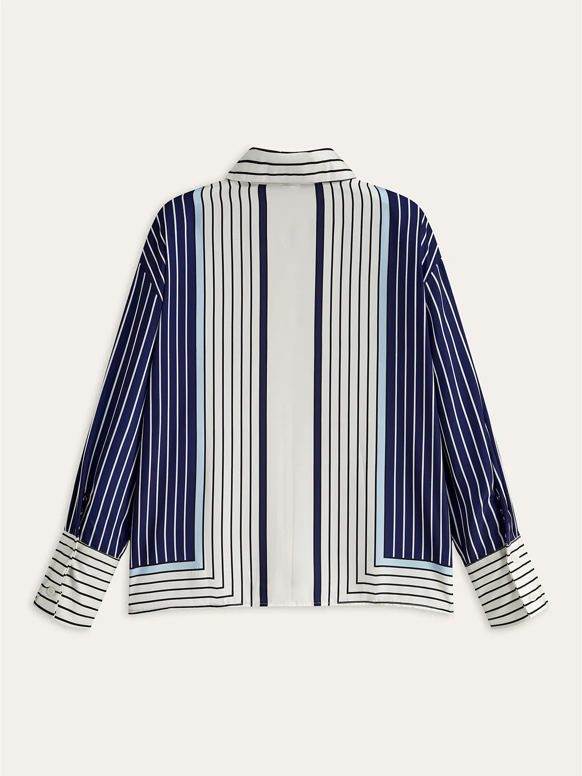 Asymmetrical Stripe Shirt sold by COMMENSE product image thumbnail 2