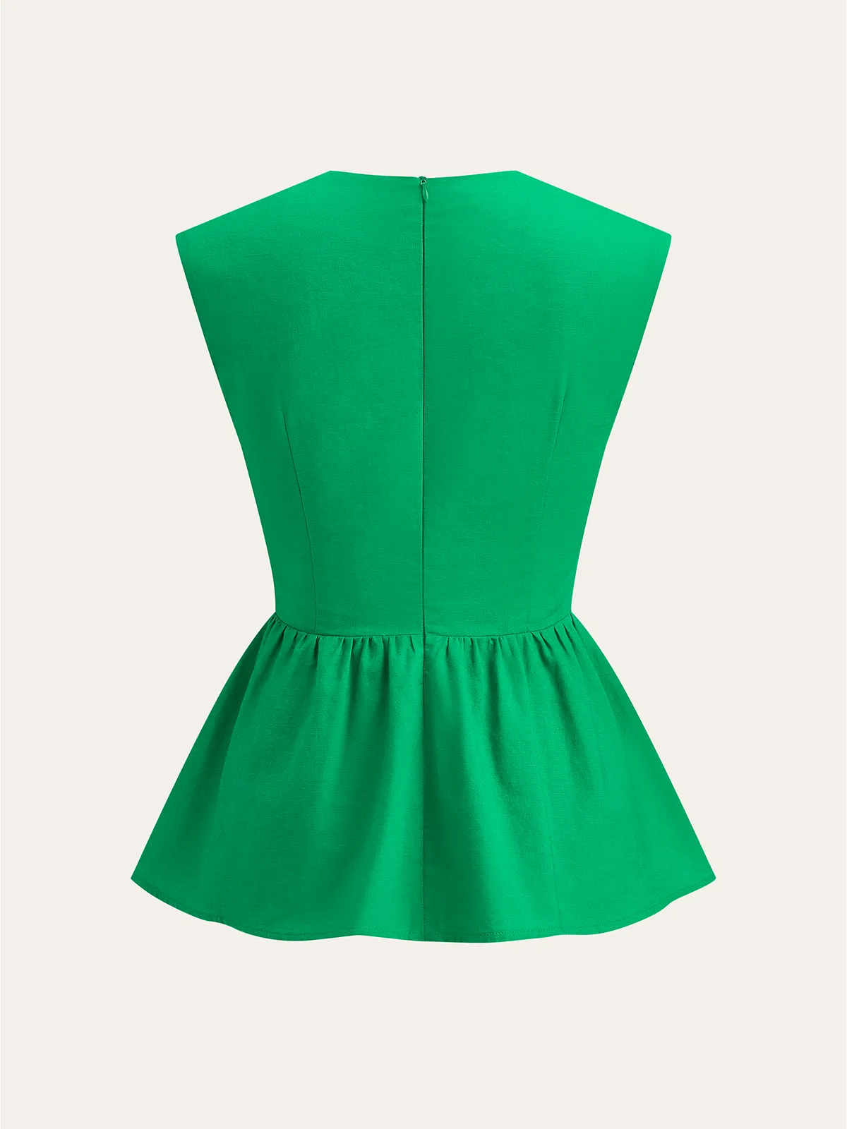 Twisted Peplum Tank-Top sold by COMMENSE product image thumbnail 2