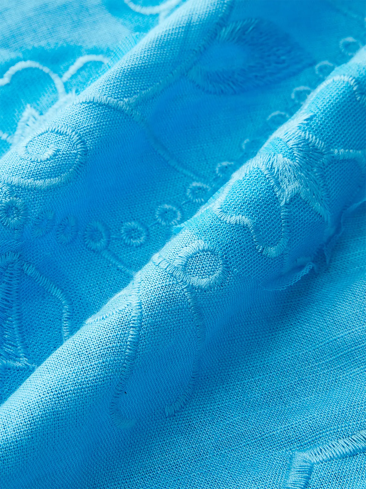 Tie-detail Floral Embroidery Top sold by COMMENSE product image thumbnail 4