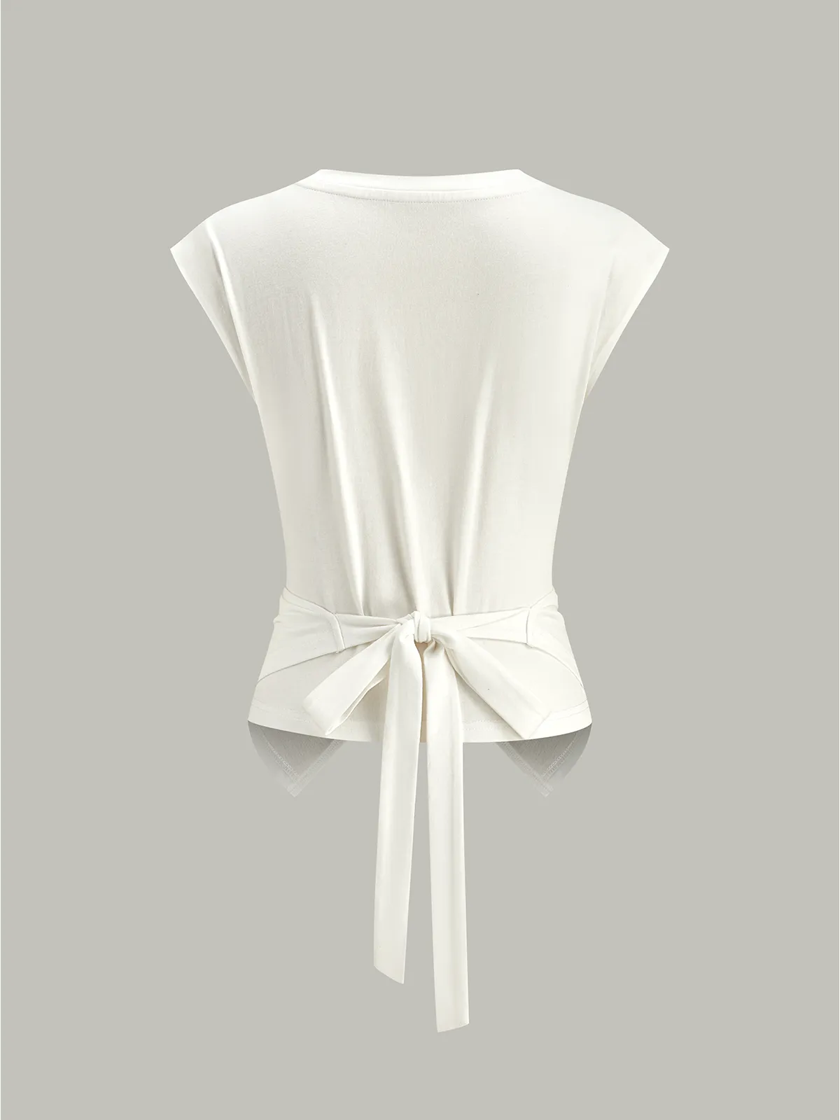 Wrap-Front Tie-Back Top sold by COMMENSE product image thumbnail 2