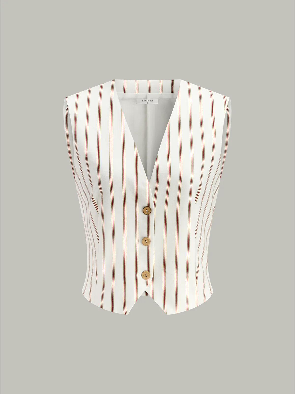 Belted Striped Shorts Set sold by COMMENSE product image thumbnail 3