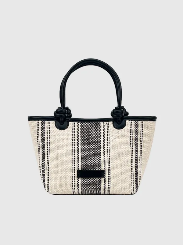Striped Linen Tote Bag sold by COMMENSE