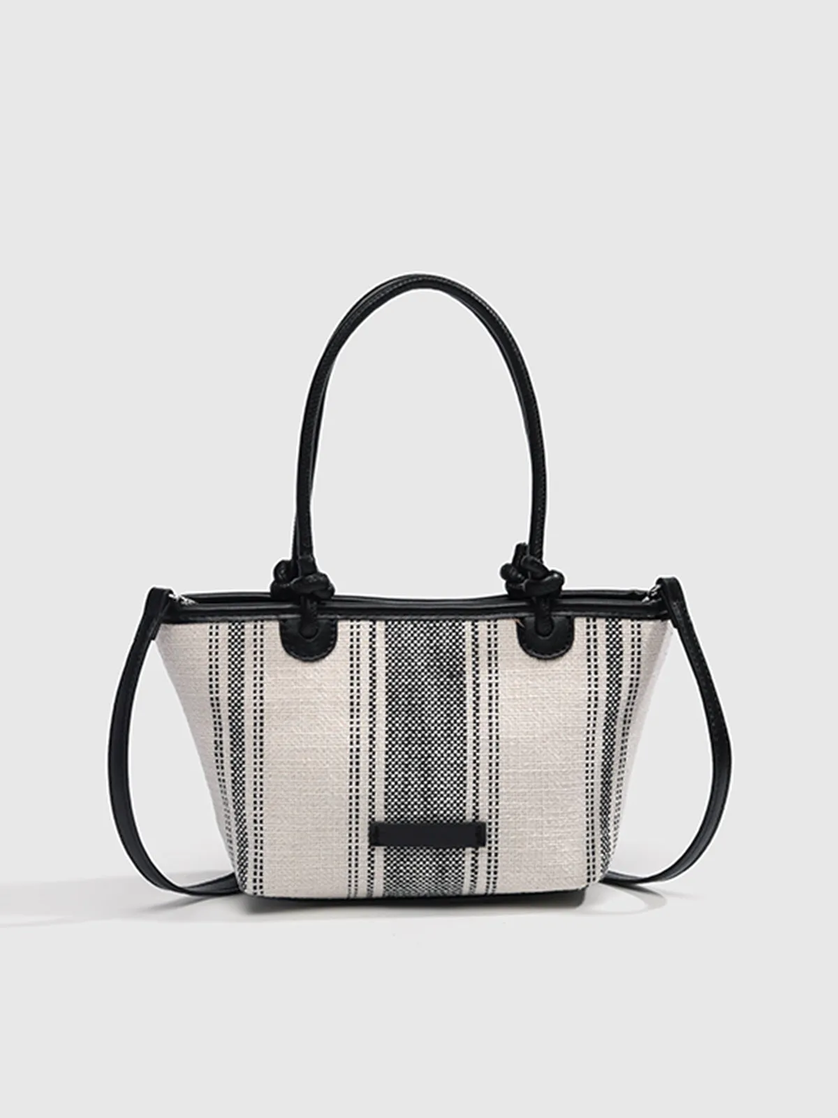 Striped Linen Tote Bag sold by COMMENSE product image thumbnail 3
