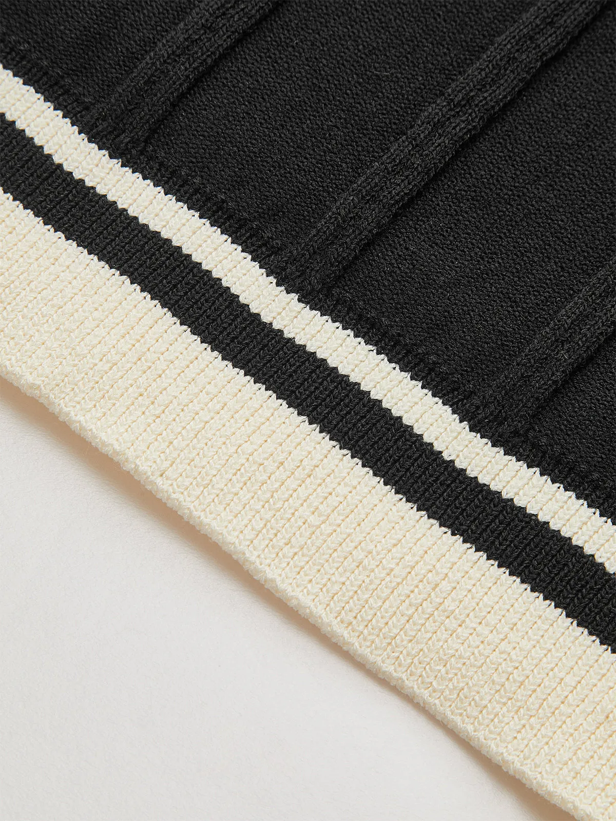 Slit-Front Textured Knit Midi Skirt sold by COMMENSE product image thumbnail 3