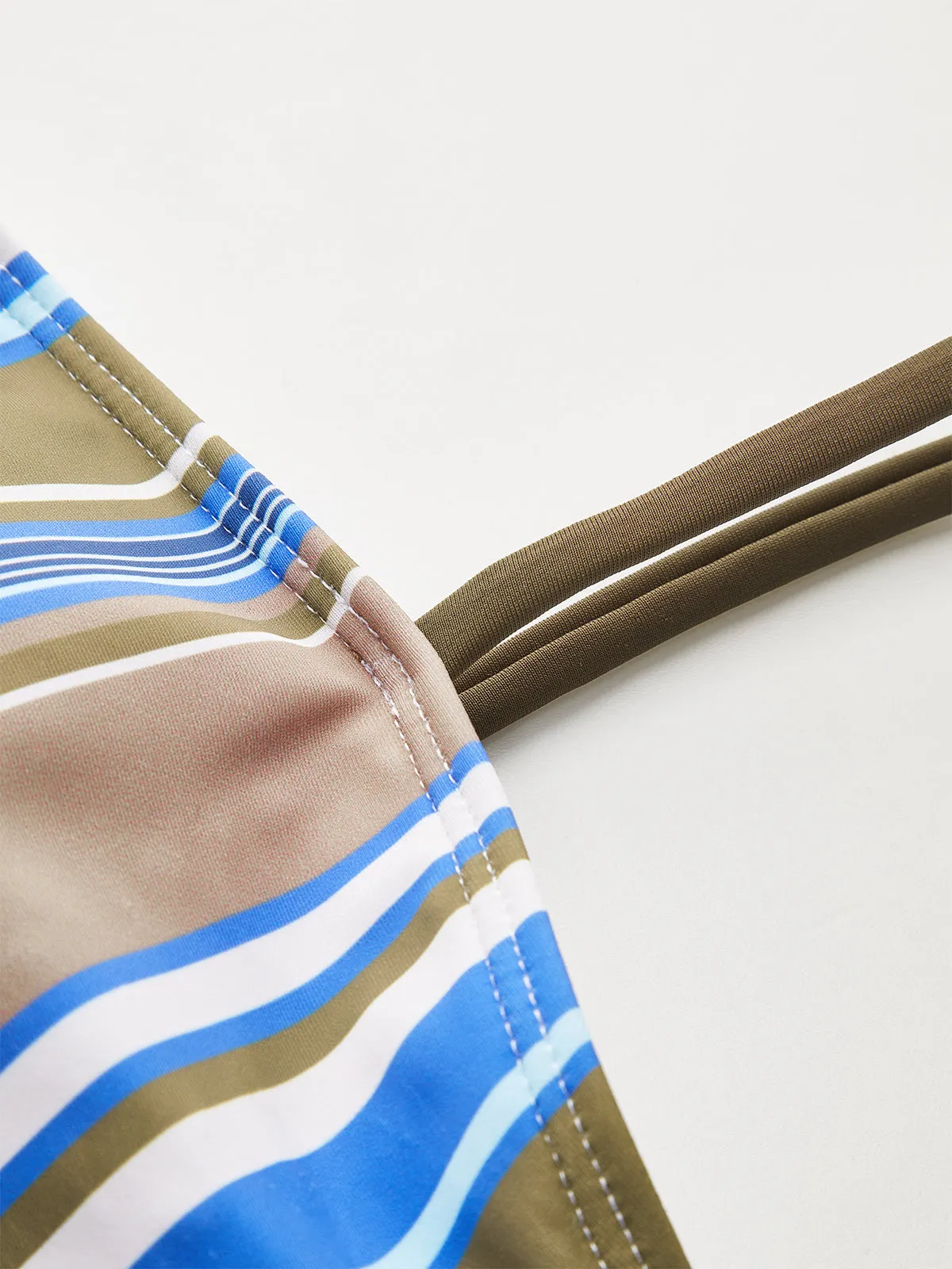 Color-Block Striped Bikini Top sold by COMMENSE product image thumbnail 4