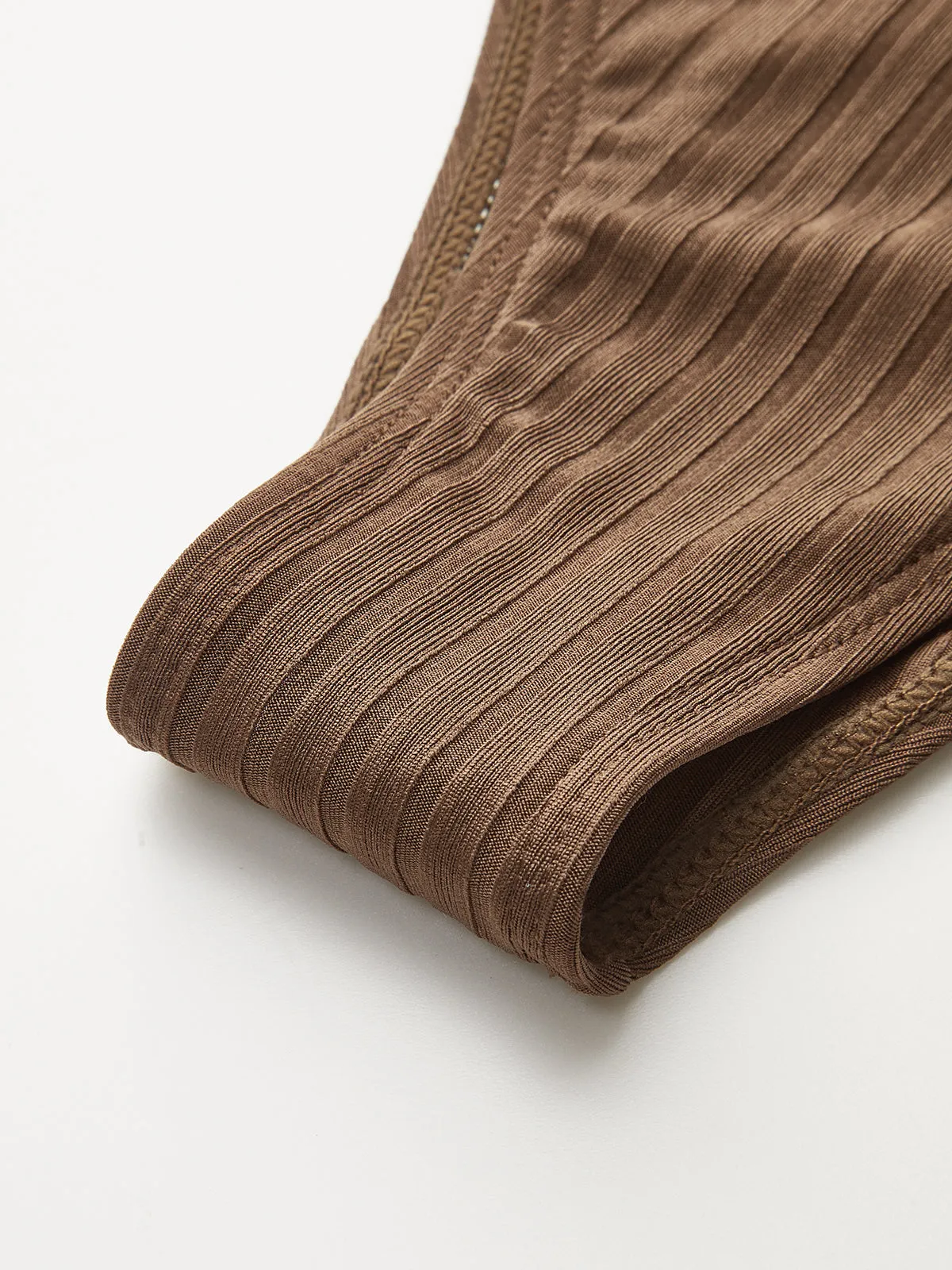 Ribbed Bikini Set with Ruffled Detailing sold by COMMENSE product image thumbnail 3