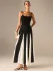 Color-Blocked Midi Skirt with Insert Panels sold by COMMENSE