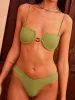 Central Ring Detail Bikini Top sold by COMMENSE