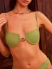Central Ring Detail Bikini Top sold by COMMENSE