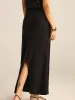 Metal Eyelet Detail Maxi Skirt sold by COMMENSE
