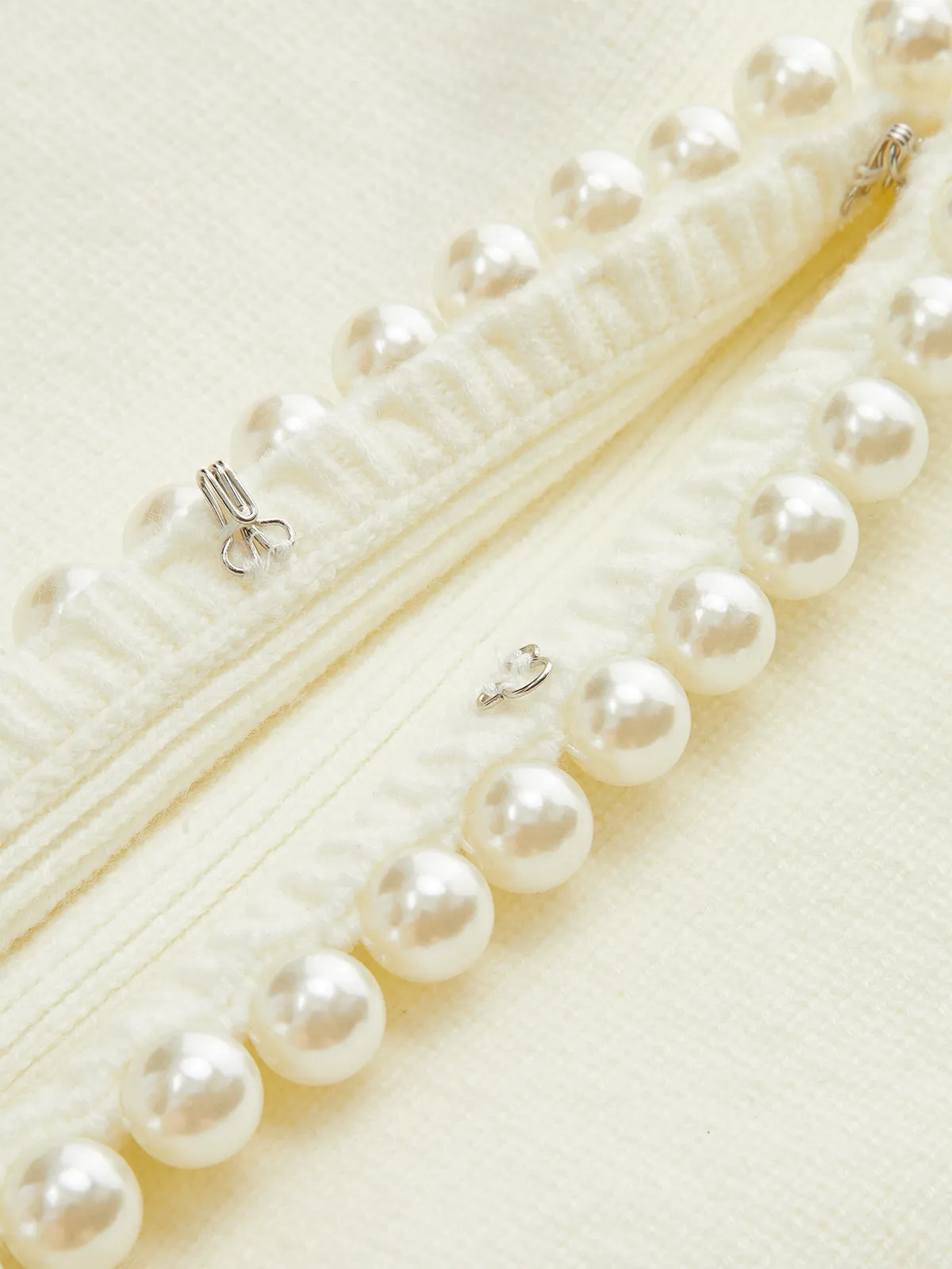 Pearl Decor Cap Sleeve Cardigan sold by COMMENSE product image thumbnail 4