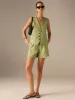 Linen & Cotton Pocketed Shorts sold by COMMENSE