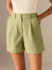Linen & Cotton Pocketed Shorts sold by COMMENSE
