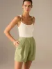 Linen & Cotton Pocketed Shorts sold by COMMENSE