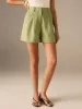 Linen & Cotton Pocketed Shorts sold by COMMENSE