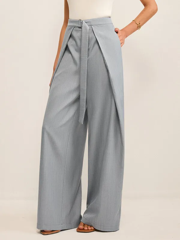 Pleated Wide-Leg Pants sold by COMMENSE
