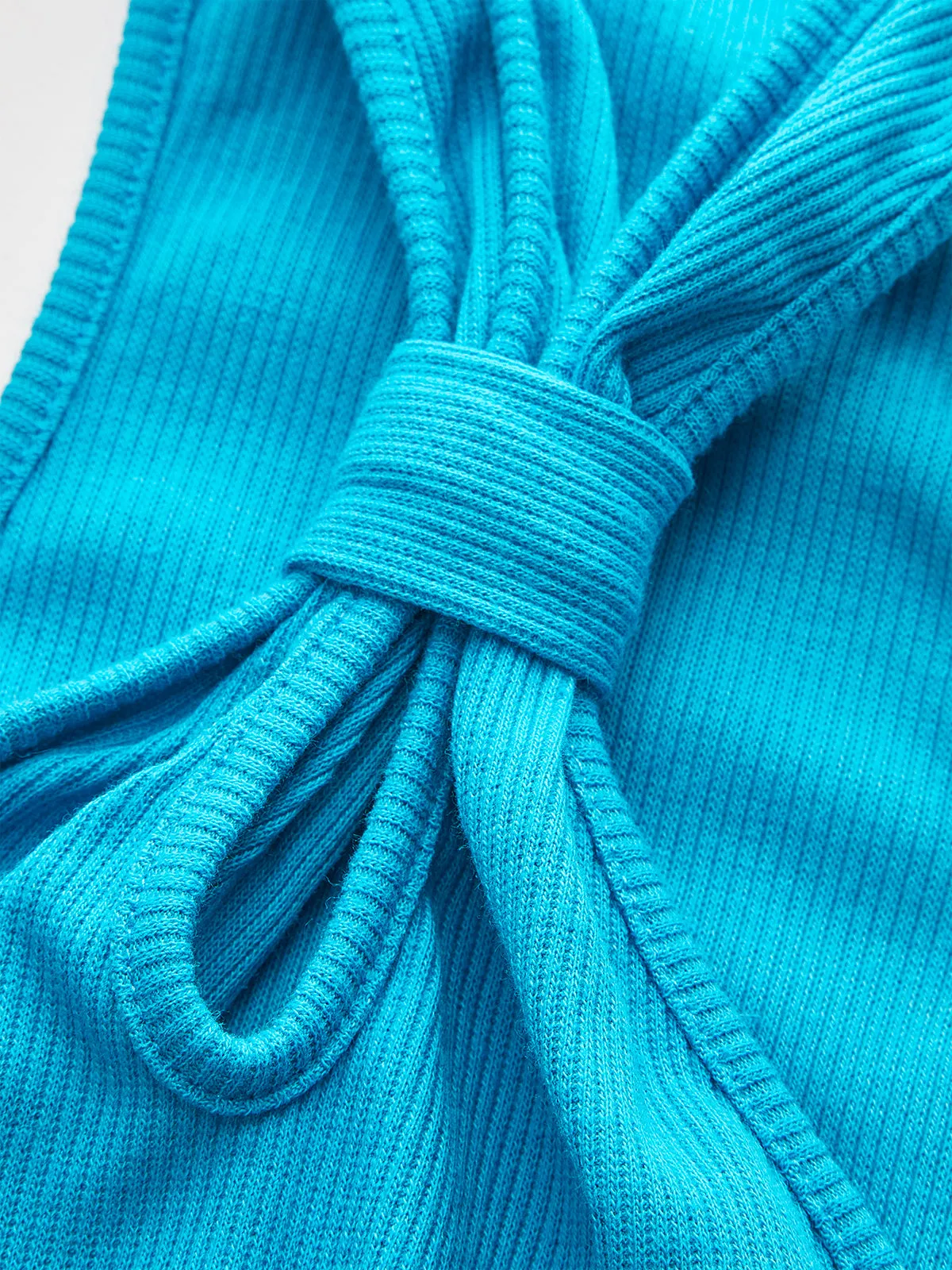 Ribbed Halter Neck Knot Top sold by COMMENSE product image thumbnail 5