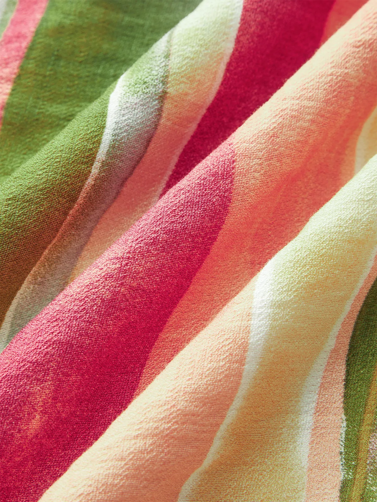 Colorful Striped Strapless Cotton Maxi Dress sold by COMMENSE product image thumbnail 4