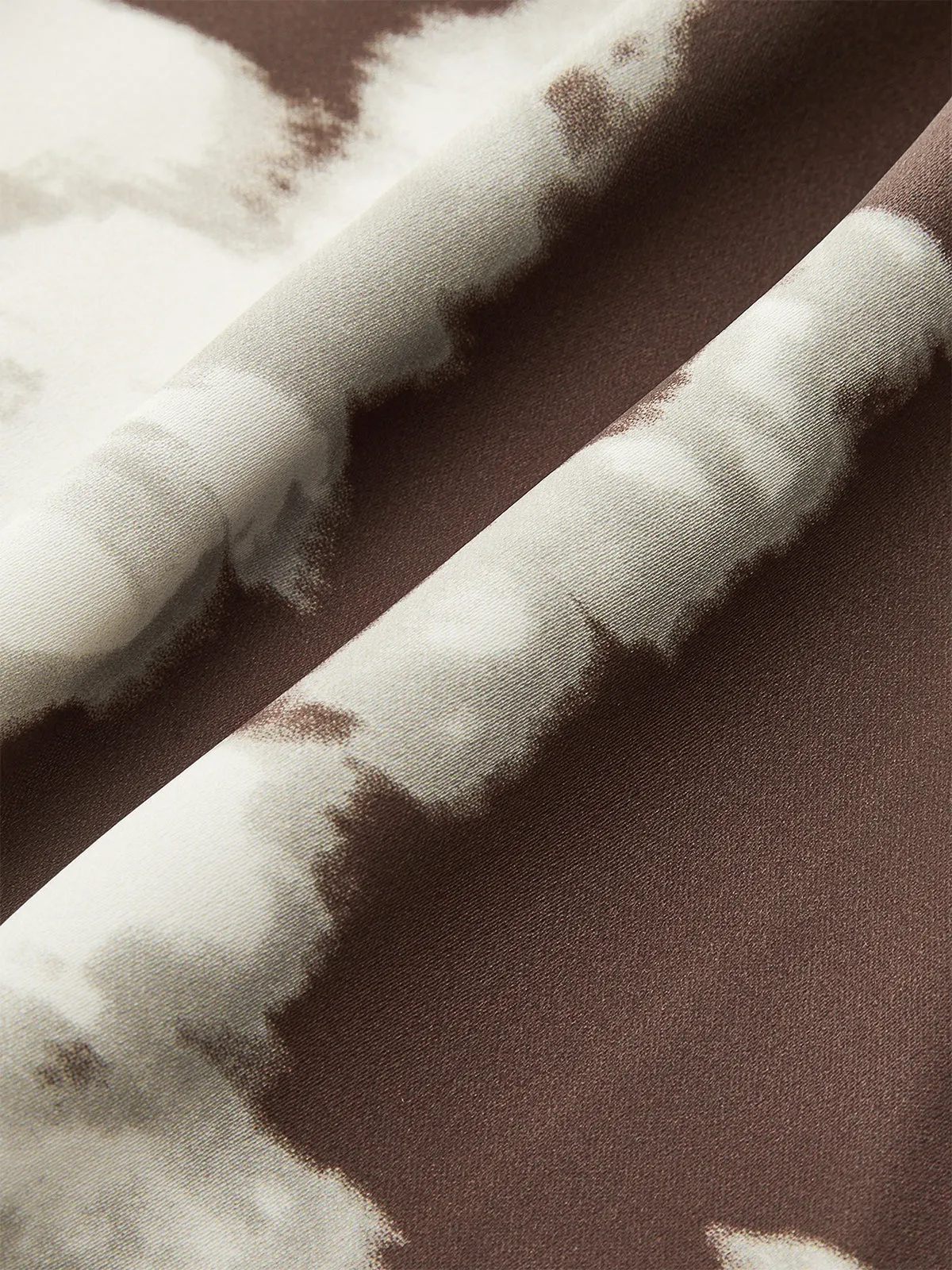 Satin Abstract Print Cowl Neck Cami Top sold by COMMENSE product image thumbnail 3