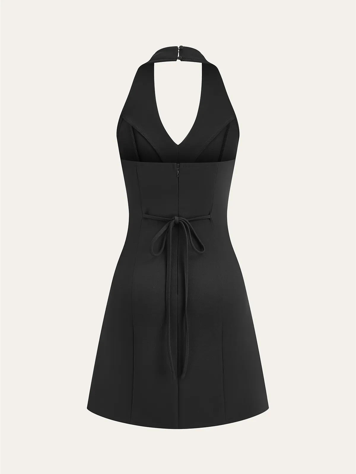 Metal Button Halter Dress sold by COMMENSE product image thumbnail 3