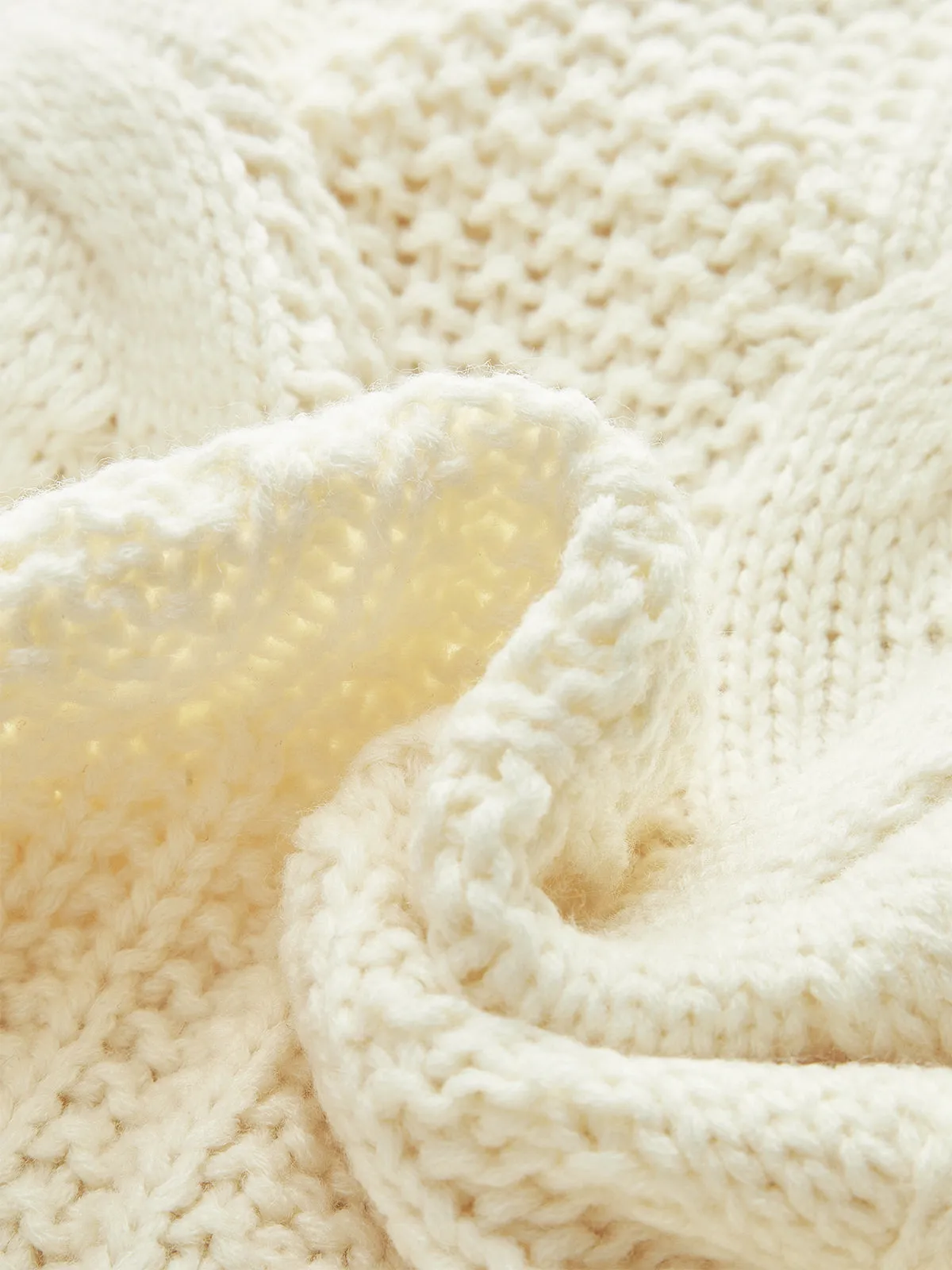 Cable Knit Sleeveless Peplum Top sold by COMMENSE product image thumbnail 5