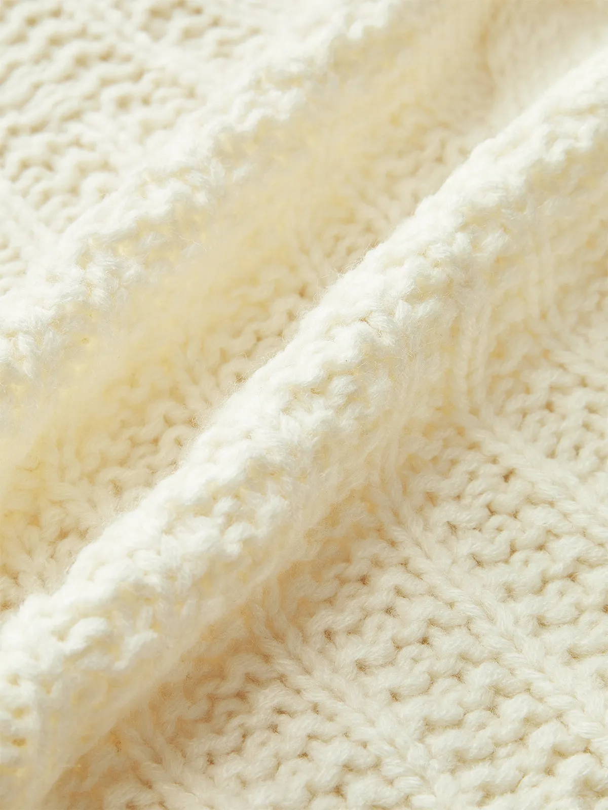 Cable Knit Sleeveless Peplum Top sold by COMMENSE product image thumbnail 4