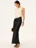 Ruffled Sleeveless Chiffon Top sold by COMMENSE