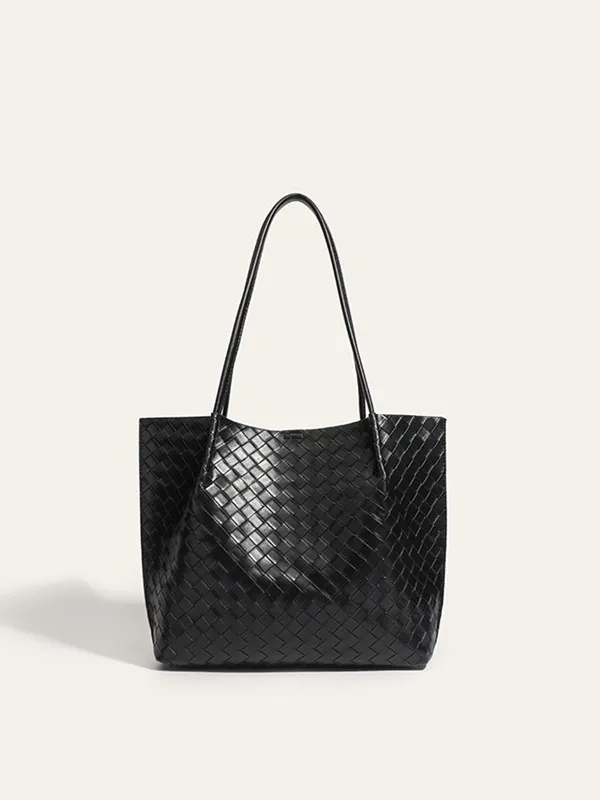 Woven PU Tote Bag sold by COMMENSE