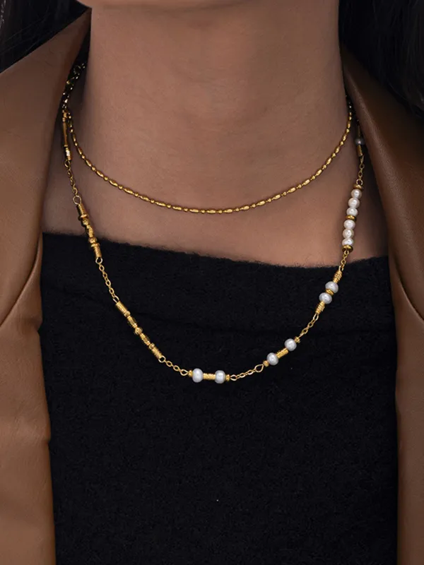 Vintage Pearl Necklace sold by COMMENSE