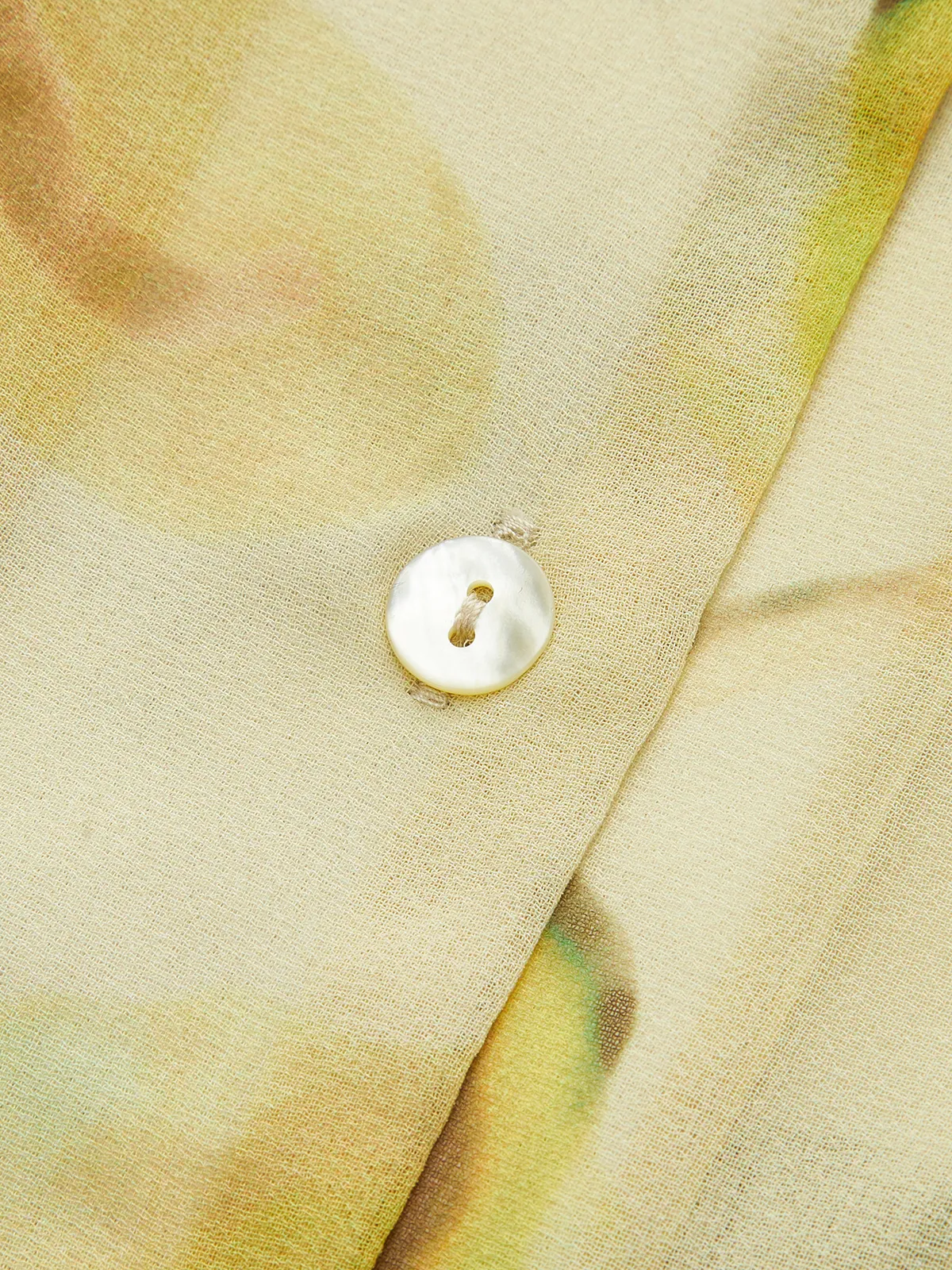 Pleated Floral Print Tie-Front Shirt sold by COMMENSE product image thumbnail 4