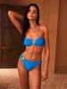 Metal Floral High-Waisted Bikini Bottom sold by COMMENSE