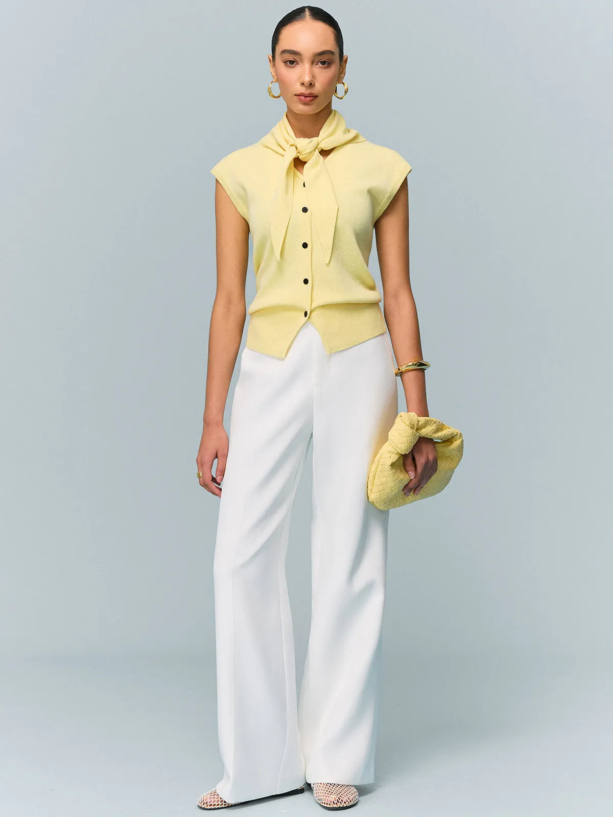 Button Knit Top with Convertible Styling Options sold by COMMENSE product image thumbnail 3