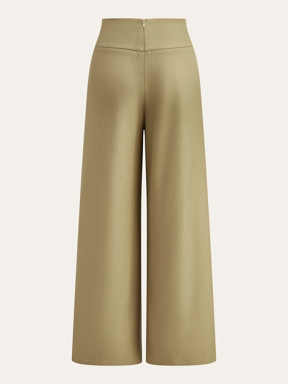 Asymmetric Ruched High-Waisted Pants sold by COMMENSE product image thumbnail 2