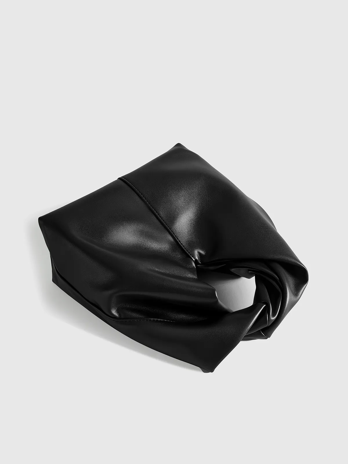 PU Leather Handbag with Twisted Top Handle sold by COMMENSE product image thumbnail 4