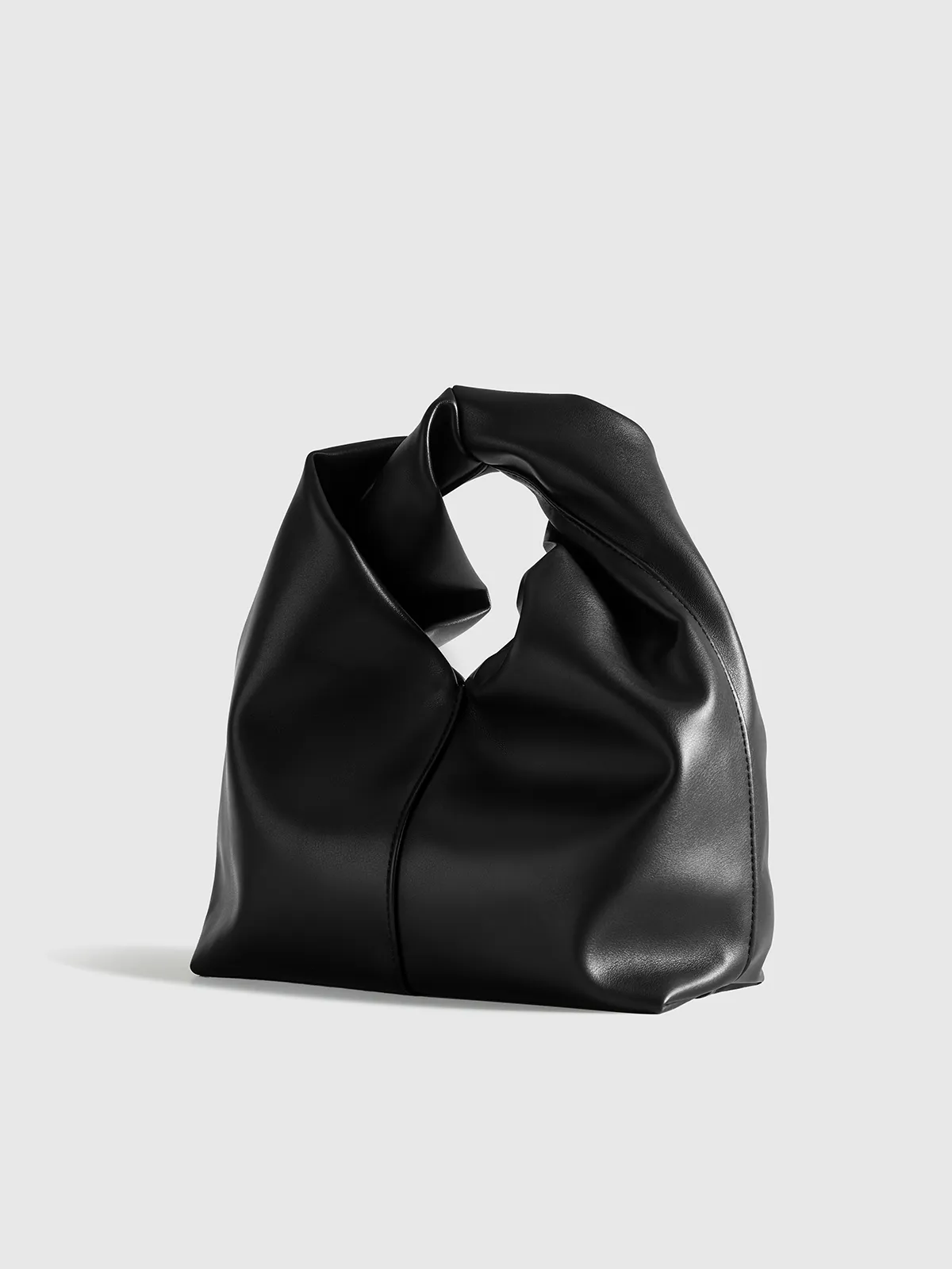 PU Leather Handbag with Twisted Top Handle sold by COMMENSE product image thumbnail 3