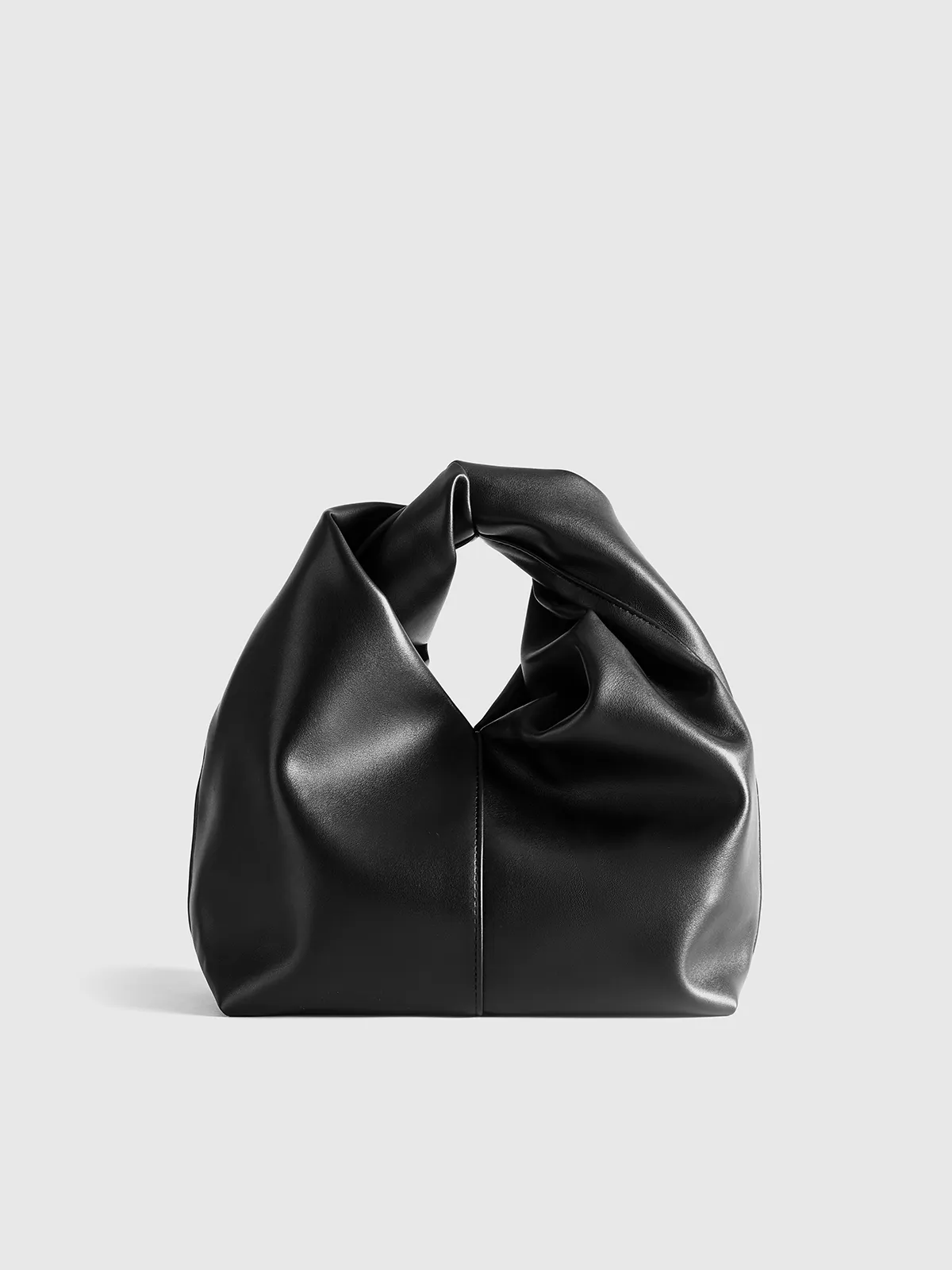 PU Leather Handbag with Twisted Top Handle sold by COMMENSE product image thumbnail 2