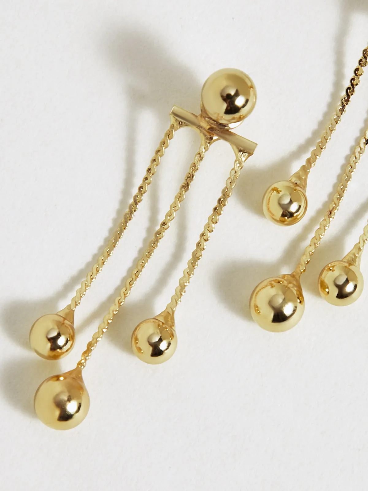 Golden Dangle Earrings sold by COMMENSE product image thumbnail 3