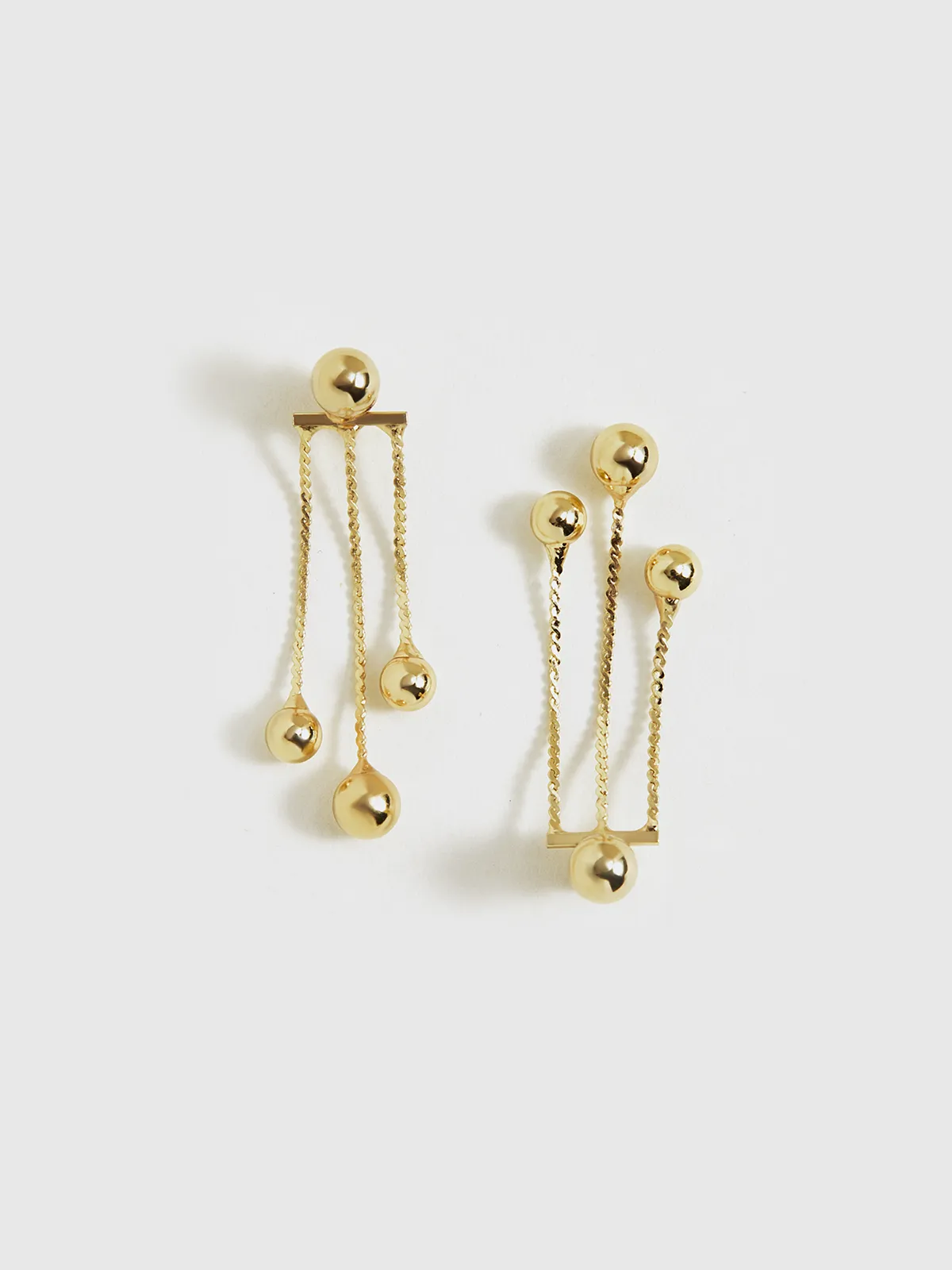 Golden Dangle Earrings sold by COMMENSE product image thumbnail 2