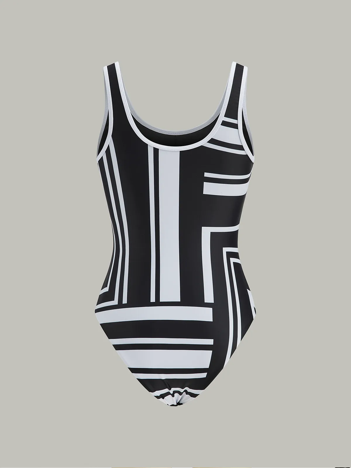 Geometric Print One-Piece Swimsuit sold by COMMENSE product image thumbnail 2