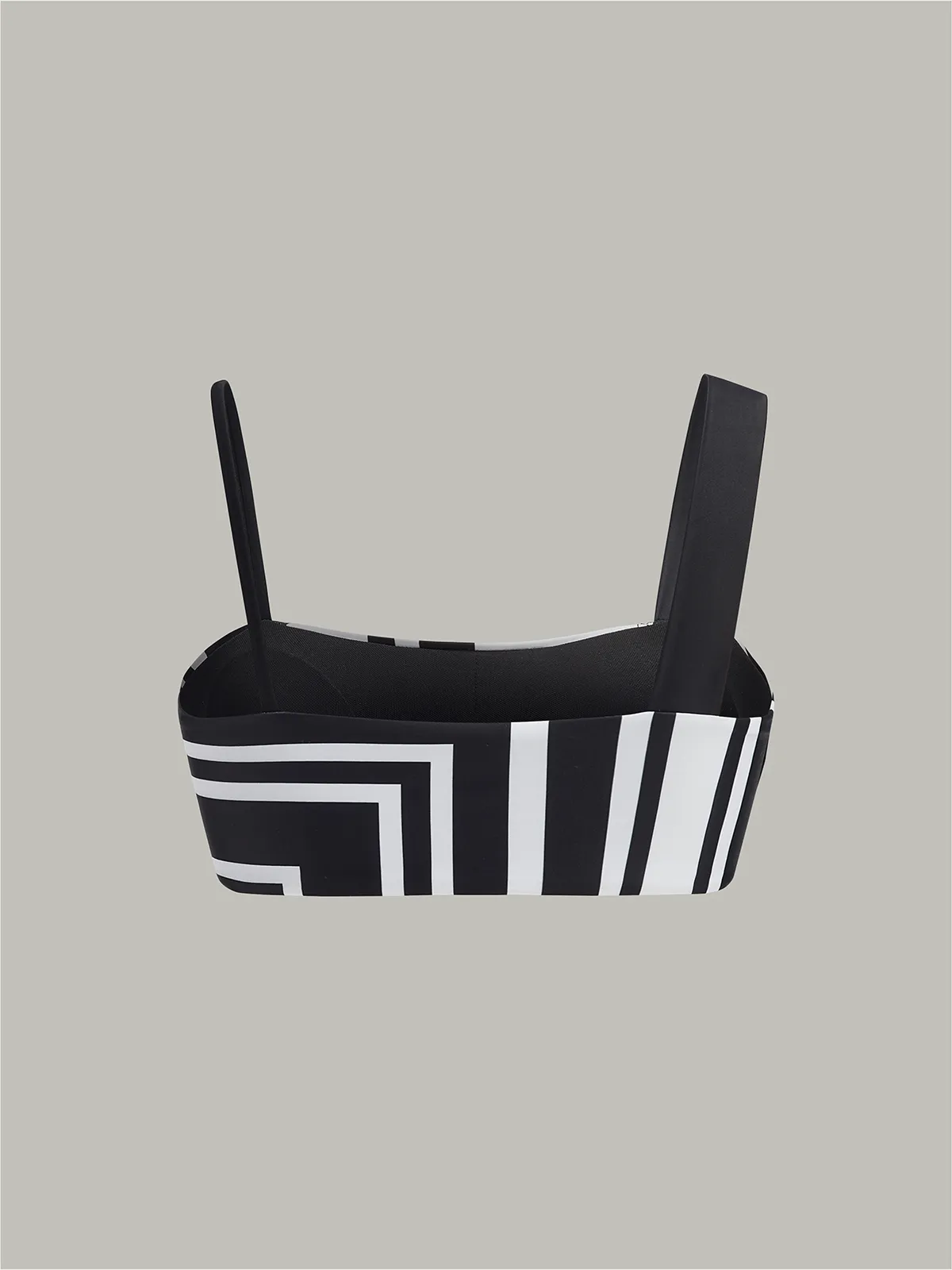 Geometric Print Asymmetric Strap Bikini Top sold by COMMENSE product image thumbnail 2