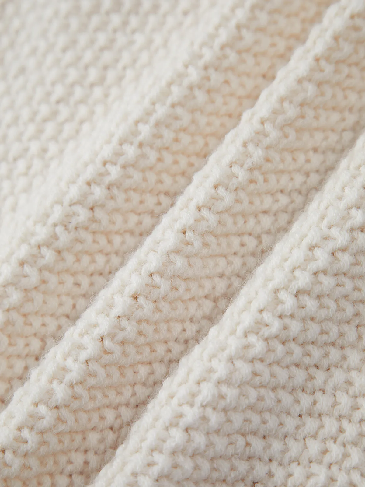 Oversized Mockneck Cable Knit Jumper sold by COMMENSE product image thumbnail 3