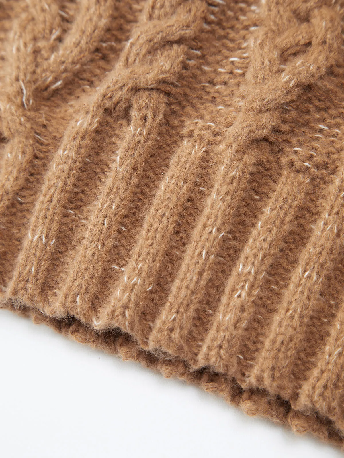 Solid Braided Sweater sold by COMMENSE product image thumbnail 4