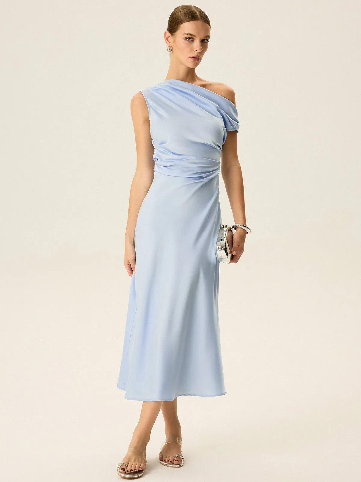 Off-shoulder Midi Dress sold by COMMENSE product image thumbnail 3